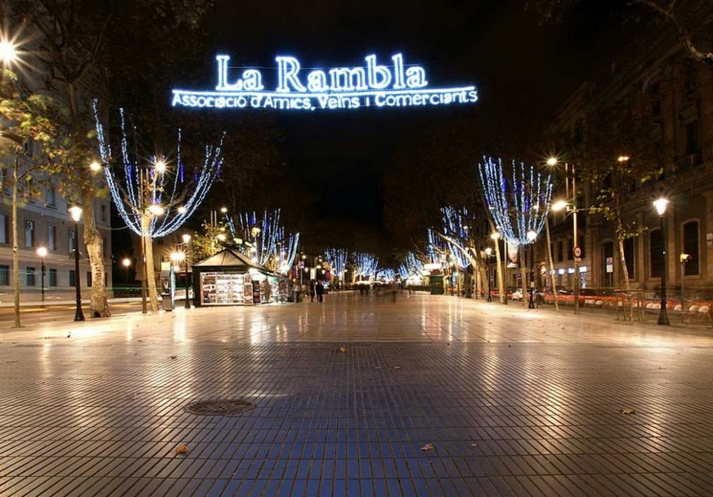 Бульвар Рамбла в Барселоне